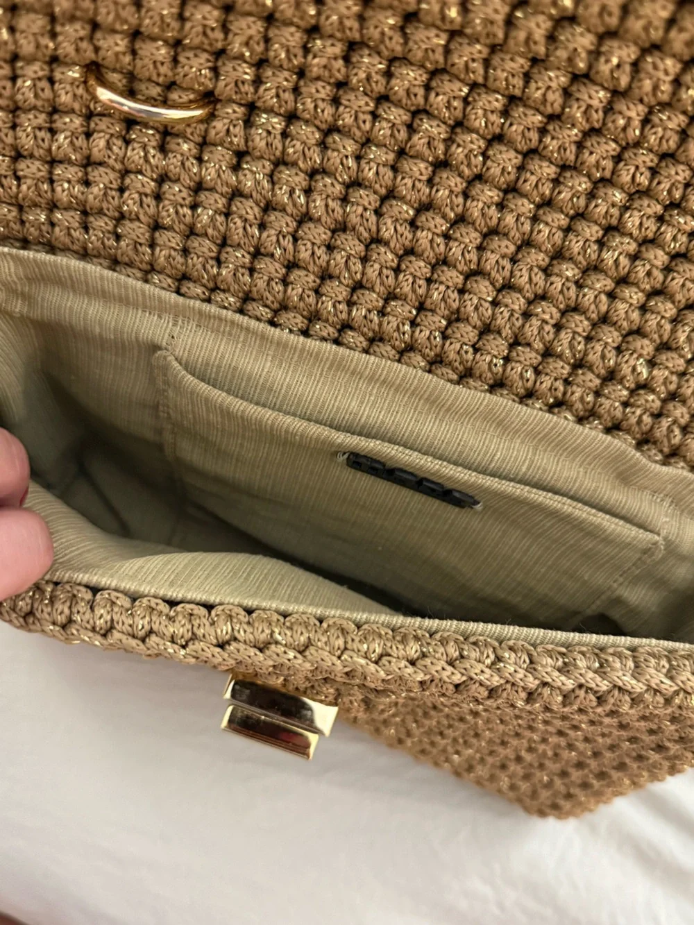 Mara Brazil Serena Lurex Woven Bag